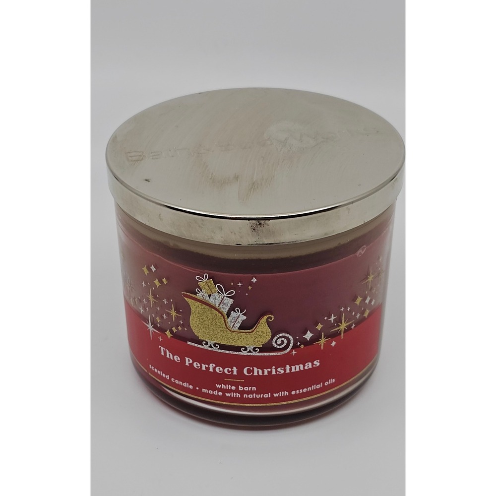 Bath & Body Works The Perfect Christmas White Barn 3-Wick Scented Candle 14.5 oz